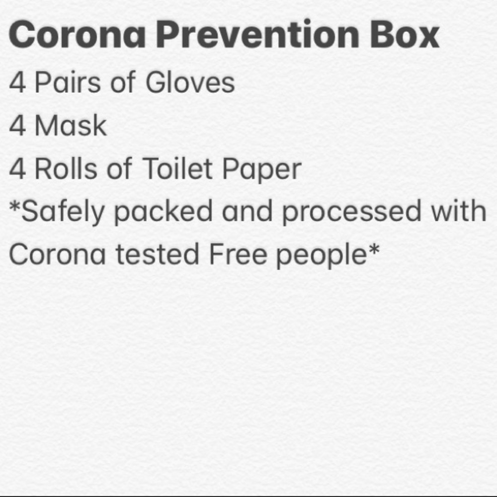 Corona Prevention Box